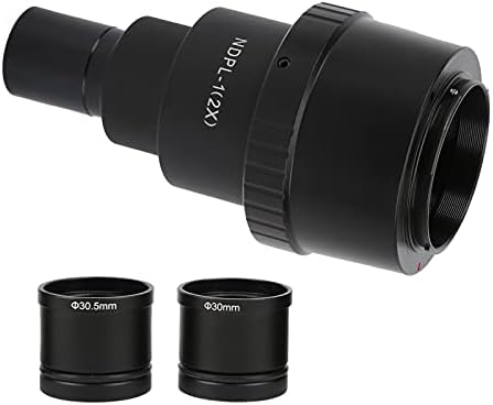 2X Mikroskop Lens, Alüminyum Alaşım Iyi Uyumluluk Temizle Görüntüleme Mikroskop Lens Adaptörü Istikrarlı Performans için Fotoğraflama