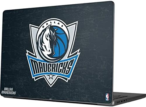 MacBook Pro 14in (2021) ile Uyumlu Skinit Çıkartma Dizüstü Bilgisayar Cildi - Resmi Lisanslı NBA Dallas Mavericks Siyah Birincil
