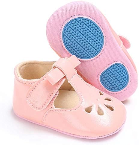 myppgg Ilmek ıle Bebek Kız Mary Jane Flats Kaymaz Bebek Sandalet Toddler Ilk Yürüyüşe Prenses Elbise Ayakkabı