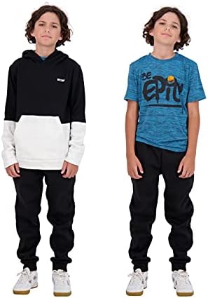 Hind Boys Polar Hoodie ve T-Shirt Seti 2 Parçalı Çocuk Basketbol Sweatshirt ve Atletik Tee
