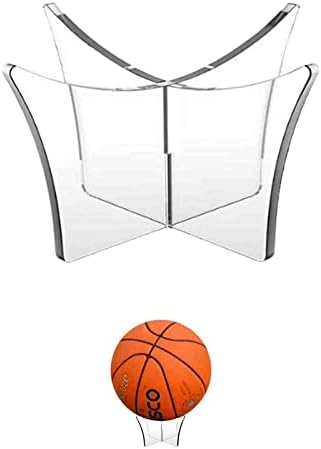 weemoment Top Tutucu Şeffaf Basketbol Tutucu Standı Futbol Vitrin Futbol Topu Ekran Standı Şeffaf Akrilik Raf Destek Tabanı