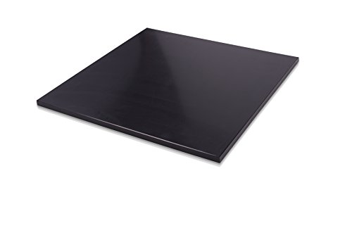 HDPE (Yüksek Yoğunluklu Polietilen) Plastik Levha 1/2 x 24 x 48 Pürüzsüz Siyah Renk