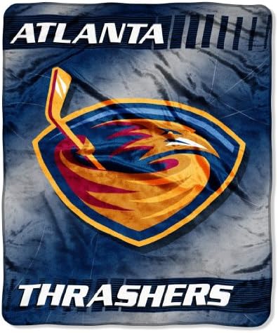 NHL Atlanta Thrashers 50-İnç x 60-İnç Mikro Raşel Atmak Battaniye Yüz Kapalı Tasarım