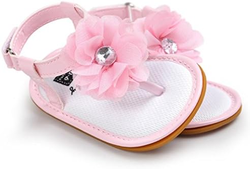 Weiyun Bebek Kız Çiçek Inci Sandalet Sevimli Yaz rahat ayakkabılar Toddler Prenses Ilk Yürüyüşe Açık Sneaker Ayakkabı