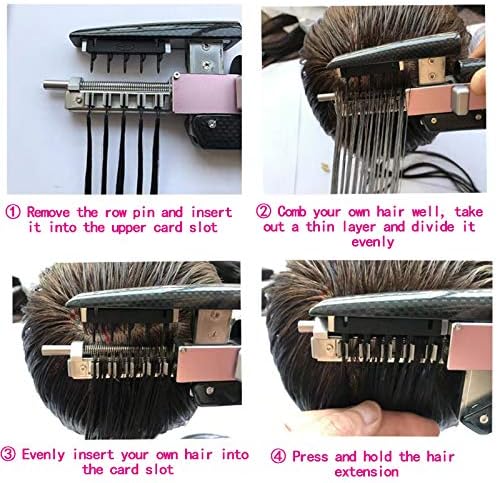 6D Saç Uzatma Konektörü Makinesi, Profesyonel Salon Ekipmanları Uzatma Araçları - Kadınlar için Hiçbir İz Saç Uzatma Kiti