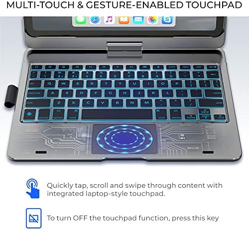 TYPECASE Touch iPad Pro 11 Kılıf 2020 Klavyeli, Touchpad-Sihirli Klavye Stili, Apple Pencil, Trackpad ve Akıllı Arkadan Aydınlatmalı