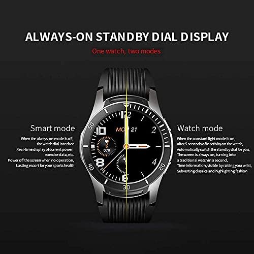 Vchcc akıllı saat Android Telefonlar için akıllı saat 1 28 İnç Süper Yuvarlak Dokunmatik Ekran Çok Fonksiyonlu akıllı saat