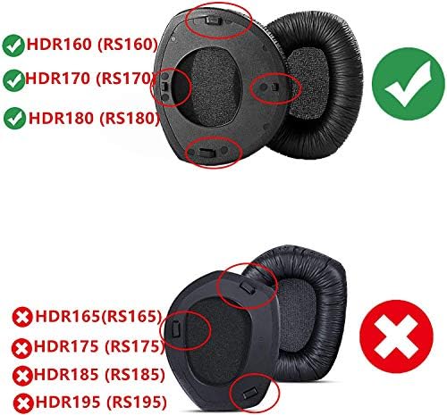 1 Takım Kulak Pedleri Yastıkları Kafa Bandı Değiştirme ile Uyumlu Sennheiser RS160 RS170 RS180 HDR160 HDR170 HDR180 Kulaklık