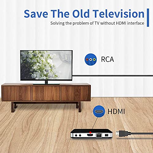 HDMI RCA Kablosu, HDMI Erkek 3RCA Video Ses AV Kompozit Erkek Konnektör Adaptörü kablo kordonu Verici TV HDTV için 5ft / 1.5