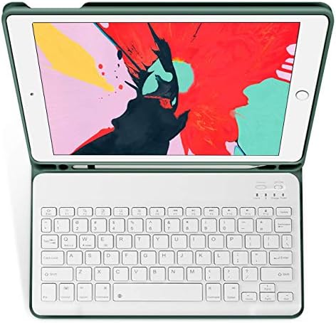 KenKe ipad Klavye kılıf 10.2 kılıf 2021 & 2019 & 2020 Yayın, iPad 9th/8th / 7th Nesil Kılıf ile kalemlik, manyetik Ayrılabilir