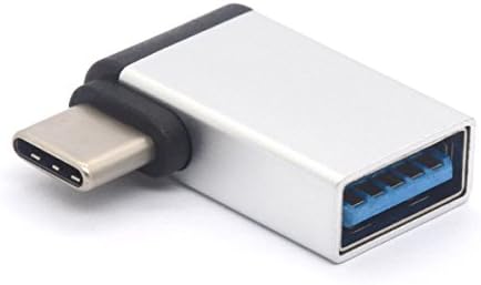 PİİHUSW USB Tip C Adaptörü 90 Derece USB-C USB 3.0 Adaptör USB C Dönüştürücü Konektörü Dell XPS 15, Samsung S9 S8 Not 8, Google
