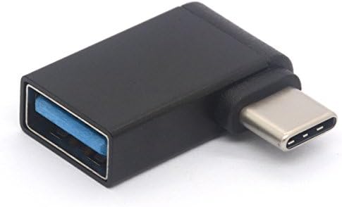 PİİHUSW Açılı USB C Adaptörü 90 Derece USB Tip C Adaptörü USB 3.0 Tip C Dönüştürücü Konektörü Dell XPS 15, Samsung S9 S8 Not