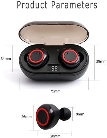 Şarj Kılıflı Gerçek Kablosuz Kulaklıklar Bluetooth Kulaklıklar Stereo Kulak İçi Kulaklıklar Dahili Mikrofonlu Kulaklıklar iPhone
