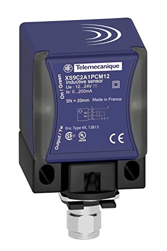 Telemecanique XS9C2A1PCM12 Endüktif Sensör, Xs9, 4 Telli, Dc Pnp, Sn, 20 Mm