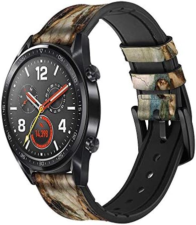 CA0018 Michelangelo Yaratılış Adam Deri ve Silikon akıllı saat Band Kayışı Kol Saati Smartwatch akıllı saat Boyutu (20mm)