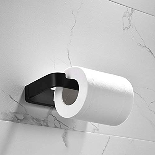 XJJZS Kağıt Havlu Tutucu-Mat Siyah Tuvalet Kağıdı Holder304 Paslanmaz Çelik Banyo Lavabo Kağıt Havlu dispenseri Duvara Montaj