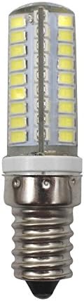 JCKing (1 paket) 5 W E12 LED lamba 72 SMD 2835 LEDs (AC 110 V-130 V) Soğuk Beyaz (6000-6500 K) 360 LM halojen ampul değiştirme