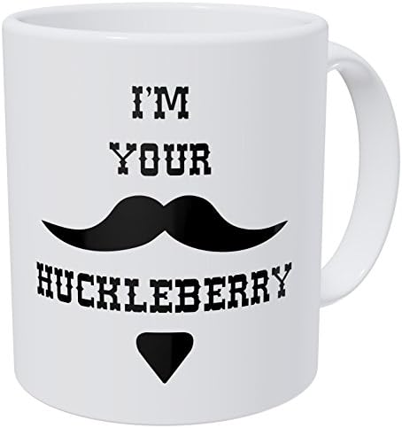 Wampumtuk Ben Senin Huckleberry Batı Bıyığınım 11 Ons Komik Kahve Kupa AA Sınıfı Ultra Beyaz 390 Gram Seramik.