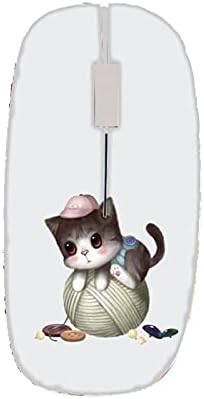 Yaratıcılık USB kablosuz fare çocuk sert sert plastik baskı küçük kedi 2 ile uyumlu