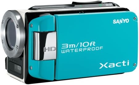 Sanyo VPC-WH1 Yüksek Çözünürlüklü Suya Dayanıklı Flash Bellek Video Kamera w / 30x Optik Zoom (Mavi) (Üretici tarafından Üretilmiyor)