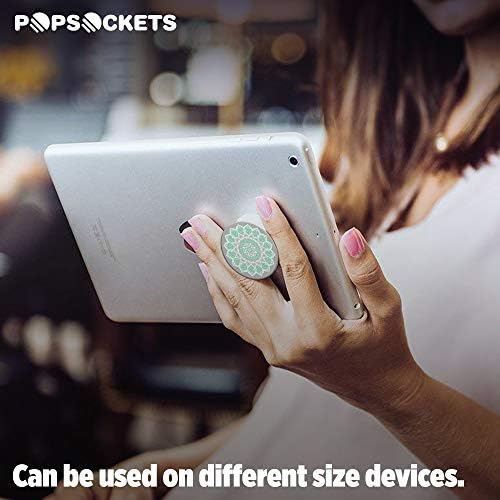 PopSockets: Telefonlar ve Tabletler için Katlanabilir Tutuş ve Stand-Barış Mandala Tiffany