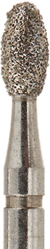 Crosstech Multi-Use Diamond Burs 379 / 018S (1.8 mm kafa ölçüsü, 3.4 mm kafa uzunluğu), Sürtünmeli Kavrama Sapı, Orta, YUMURTA