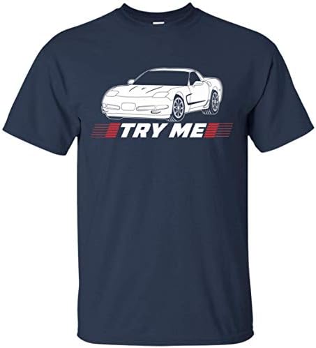 WheelSpinAddict erkek Deneyin Bana C5 Corvette T-Shirt