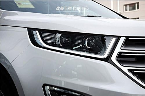 GOWE Araba tasarım Farlar için Ford Kenar 2015-2017 için Kenar kafa lambası LED DRL Lens Çift Işın H7 HID Xenon bi xenon mercek