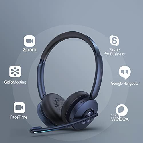 Anker PowerConf H700, Mikrofonlu Bluetooth Kulaklık, Aktif Gürültü Engelleme, Ses Kaydı ve Toplantı Transkripsiyonu, AI ile