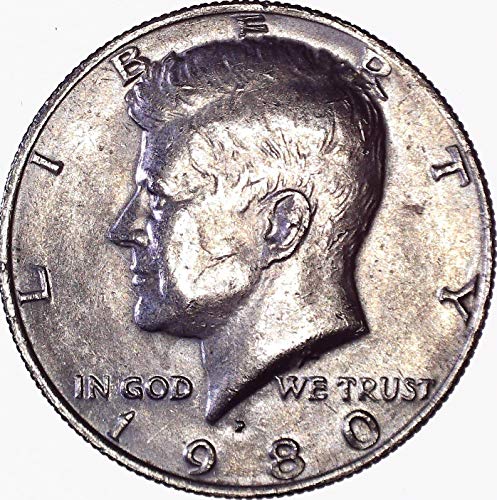 1980 P Kennedy Yarım Dolar 50C Hakkında Uncirculated