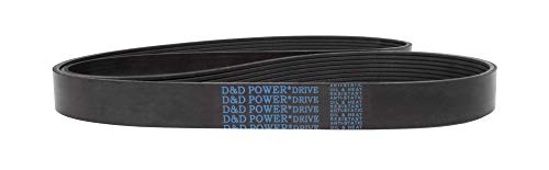 D & D PowerDrive 365K2 Poli V Kayış, 2 Bant, Kauçuk