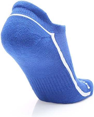 MIRMARU 6 Pairs Koşu Düşük Kesim Atletik Yastık Tab Nefes Rahat Pamuk Çorap Erkekler ve Kadınlar için