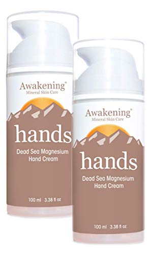 AWAKENİNG Hands Twin-Pack-Magnezyum Bakımından Zengin Nemlendirici El Terapisi El Kremi-Kuru Eller için Mür Özü ve Ölü Deniz'in