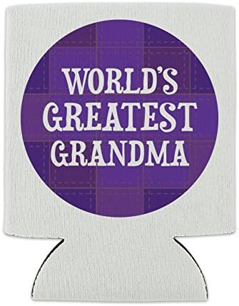 Dünyanın En Büyük Büyükanne Büyükanne Mor Kutu Soğutucu-İçecek Kılıfı Hugger Katlanabilir İzolatör - İçecek Yalıtımlı Tutucu