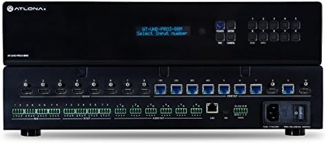 Atlona AT-UHD-PRO3-88M | 4 K UHD Çift Mesafe 8x8 HDMI PoE ile HDBaseT Matrix Switcher