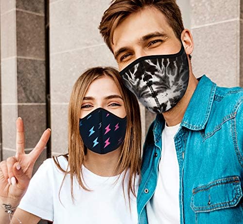 Günlük Kullanım için Streç Kumaştan Üretilen Top Trenz Yeniden Kullanılabilir Yüz Maskesi-İç / Dış Mekan Yüz Örtüsü - Pastel