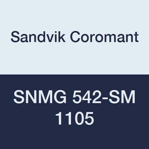 Sandvik Coromant, SNMG 542-SM 1105, Tornalama için T-Max P Kesici Uç, Karbür, Kare, Nötr Kesim, 1105 Kalite, (Ti, Al) N (10'lu