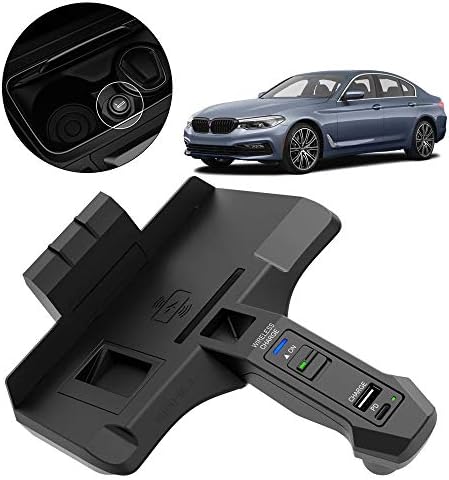 Cep Telefonu Kablosuz Şarj 18 W BMW 5 Serisi Sedan G30 için Fit 2018-2020 Hızlı Şarj Tüm Qi Sertifikalı Telefon Kablosuz Şarj
