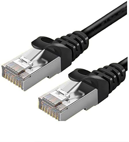 VXTECH Snagless Cat 6 Korumalı Ethernet Kablosu, Altın Kaplama RJ45 Konektörler, Yüksek Hızlı Cat 6 Kablosu, Bilgisayar Ağ