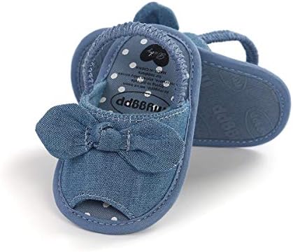 BENHERO Bebek Bebek Kız Yaz Sandalet Bownot Yumuşak Taban Kaymaz Yenidoğan Toddler Ilk Yürüteç Beşik Ayakkabı