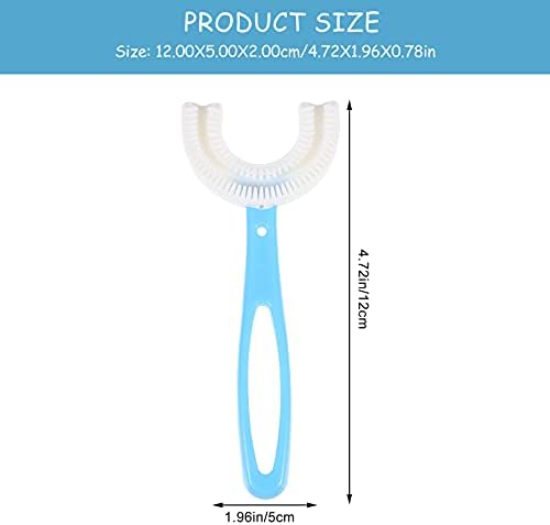 DOITOOL 3 Pcs Çocuk Diş Fırçası U-Şekilli Diş Fırçası Yumuşak silikon Fırça Kafası Diş Fırçası Ağız Diş Temizleme Diş Fırçası