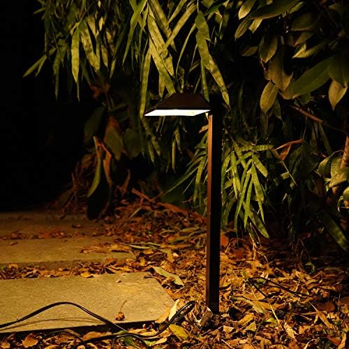 Malibu Açık Peyzaj Aydınlatma Alçak Gerilim LED yolu ışık 8 Paket 22 Lümen Işıklandırmalı 12 V Sıcak Beyaz Bahçe ışık Driveway