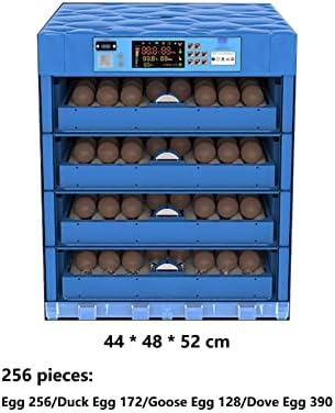 QWERTYUKJ 256 Yumurta Kuluçka Ev Ayarlanabilir Akıllı Sabit Sıcaklık Çıkım Makinesi Dijital LED Ekran Gözlemlemek kolay