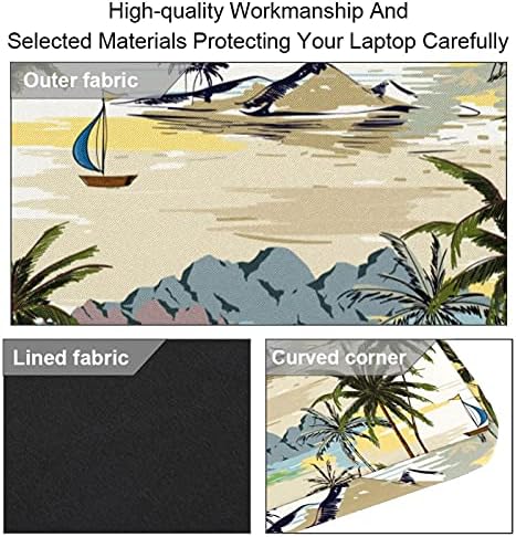 Evrak çantası su geçirmez bilgisayar Tablet omuz çantası taşıma çantası çanta erkekler ve kadınlar için plaj Palmiye