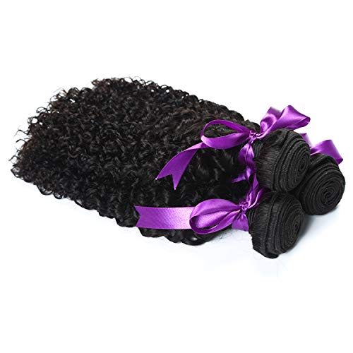 Hairpieces Malezya Sapıkça Kıvırcık Saç 3 Paket Fiyatları Olmayan Remy insan saçı örgüsü Uzatma Doğal siyah insan saçı peruk