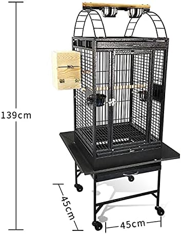 Kuş Kafesi Büyük Papağan Amerika Papağanı Kanarya İspinoz Yetiştiriciliği Kuş Metal Kafes Siyah Damar Renk Kuşlar Kafesleri