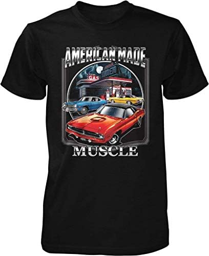 Amerikan Yapımı Kas, Dodge Erkek Tişörtü (Ön Baskı)