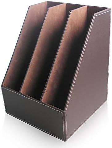 Cortex Üç Satır ve Dört Satır Dosya Tutucu Masaüstü Saklama Kutusu A4 Veri Çerçevesi Kitaplık Kahverengi, Siyah (Renk: A1,