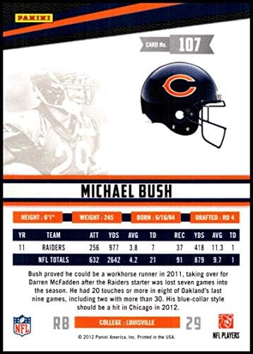 2012 Panini Çaylaklar ve Yıldızlar 107 Michael Bush NM-MT Chicago Bears Resmi NFL Futbol Ticaret Kartı