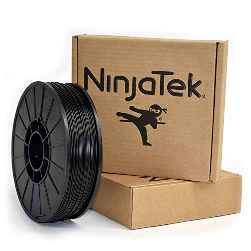 NınjaTek 3DAR01117510 NınjaTek Armadillo TPU Filament, 1,75 mm, TPE, 1 kg, Gece yarısı (Siyah) (1'li paket)